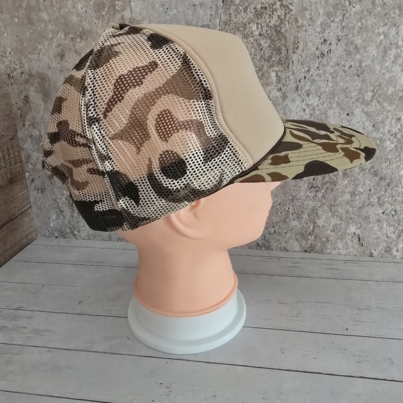 The Madhatter Camouflage Trucker Mesh Back Snapback Hat - Picture 4 of 8